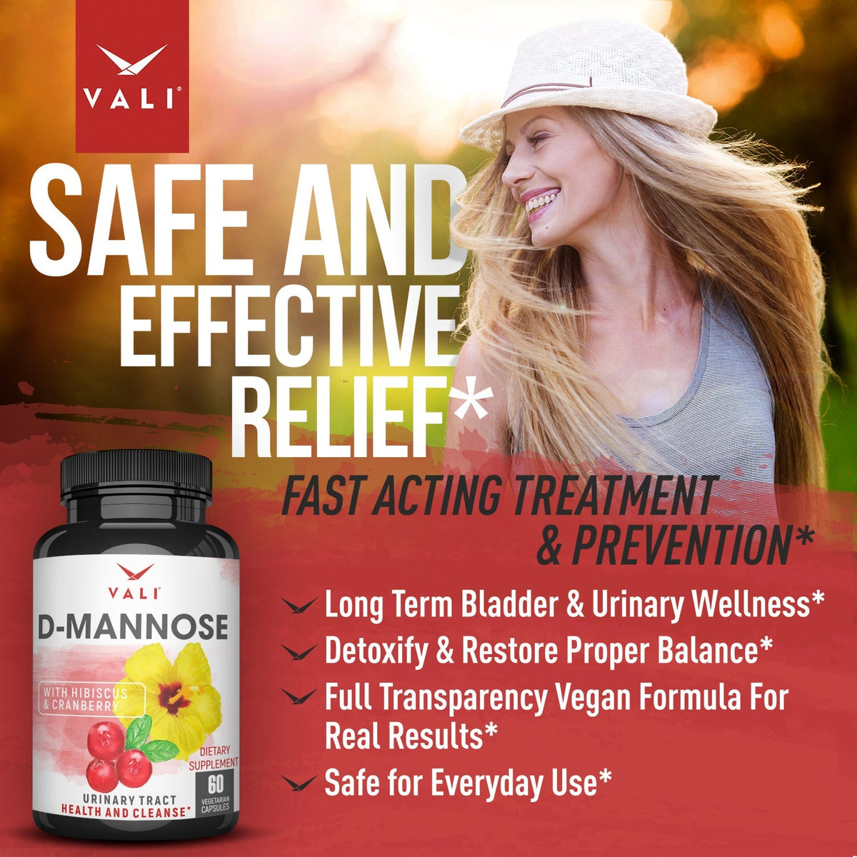 VALI D-Mannose UTI Support - Urinary Tract Health &amp; Cleanse [OFFER]